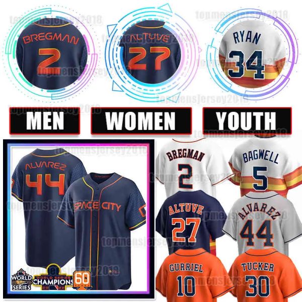 

44 yordan alvarez houston jersey 3 jeremy pena baseball jose altuve astros alex bregman justin verlander space city connect kyle tucker yuli, Blue;black
