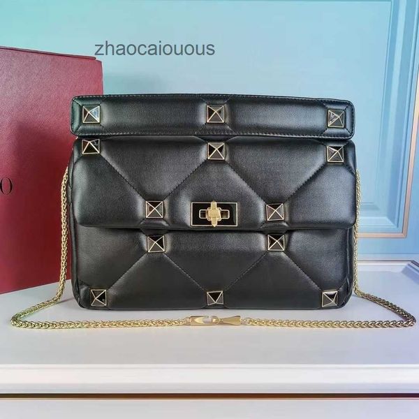 

handbag handbags luxury valentins shoulder rivet chain bags designer medium women backpack 3d diamond grid women's handheld crossbody v