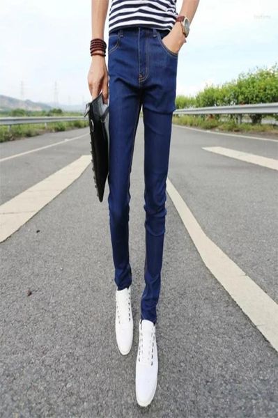 

male trousers slim pencil pants boys jeans skinny casual men spring and autumn13195613, Blue