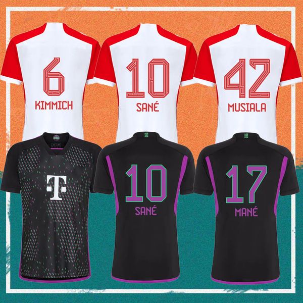 

23/24 sane muller mane soccer jerseys 2023 special bayern de ligt gnabry davies shirt joao cancelo kimmich hernandez coman goretzka musiala, Black;yellow