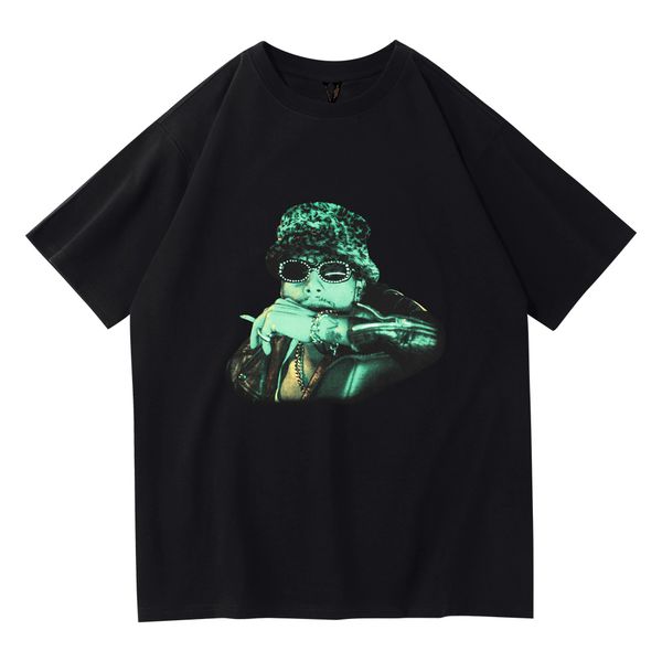 

vlone new brand printed shirts men and women o-neck casual t shirts classic fashion trend for simple street cotton brand short mens womens t, White;black