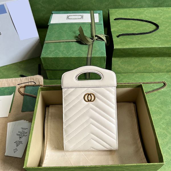 

designer cellphone pouch 23cm mobile phone bag 10a mirror quality mini chain bags women crossbody bags with box g029