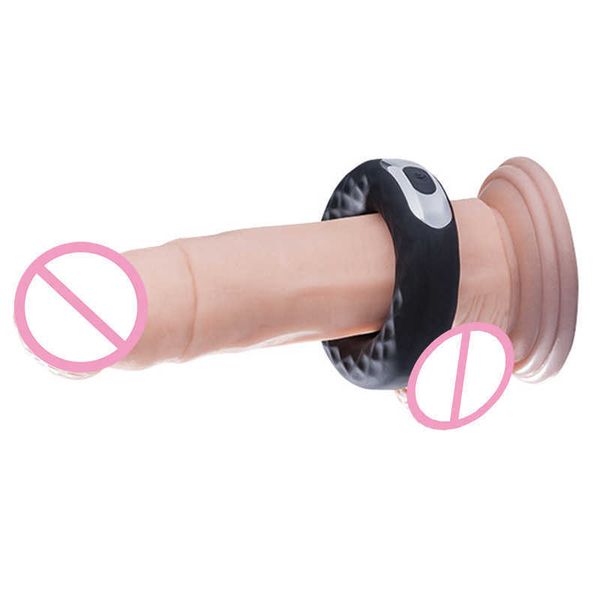 

men's rechargeable silicone vibration lock ring for men's delayed device