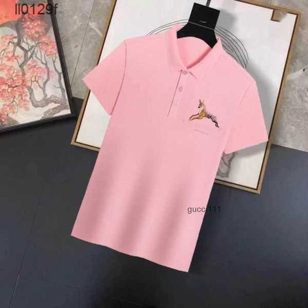 

fashion men shirts designer burberies short t-shirt burbreries t-shirts business polo shirt summer lapel men's size sleeve large m--4xl, White;black