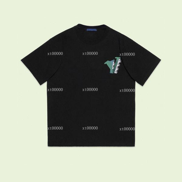 

22ss designer letter printed t shirts tee sweatshirt fashion high street short sleeves summer casual t-shirt breathable men women crew neck, Black;brown