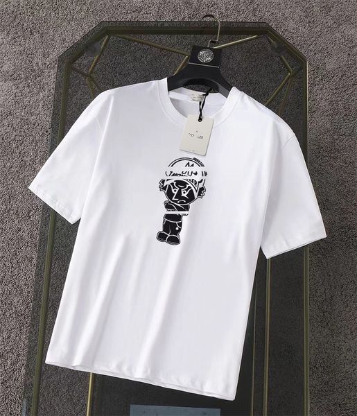 

designer men's t-shirts man woman luxury brand tees t shirt summer round neck short sleeves outdoor fashion leisure pure cotton letters, White;black