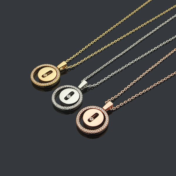 

french fashion messik lucky move diamonds necklace couple full diamond women bracelet ring wedding designer jewelry mes-046, Silver