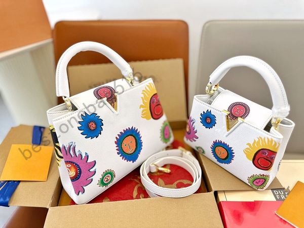 

capucines totes handbags designer bags series handbag handle flap bag fashion shoulder crossbody bags lady white tote bag
