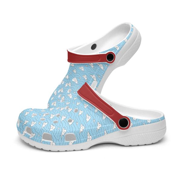 

diy custom shoes slippers mens womens light blue mountain cloud sneakers trainers 36-48