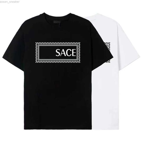 

100% cotton t shirt man summer fashion short sleeve t-shirt man 2023 men shirts korean style shirt couple v-2, White;black