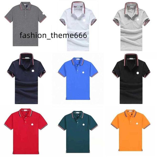 

men's t-shirts mens t-shirts designer summer polos tees classic shirts polo letter print embroidery fashion high street m-3xl, White;black