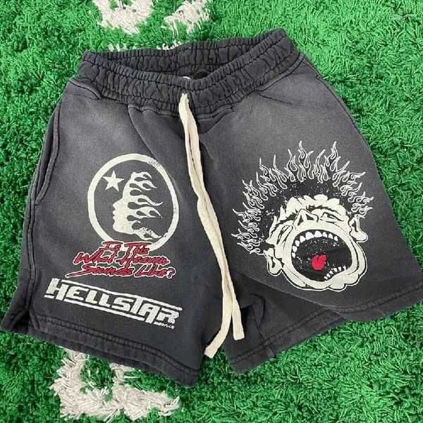 

shorts 2023ss hellstar studios sounds like heaven men women quality drawstring oversized breeches 2 8sa8, White;black