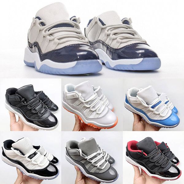 

cool grey kids shoes 11s low black boys grey sneaker 11 j designer basketball cherry trainers baby kid youth toddler infants children boy gi