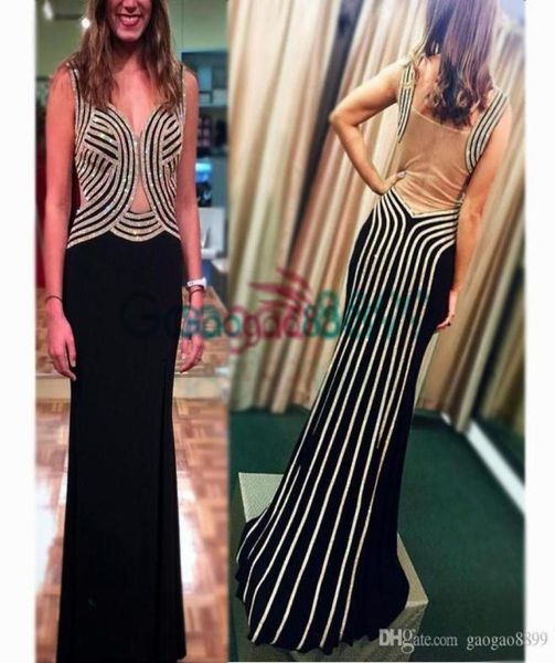 

kaftan arabic sheer back evening dress hand made sweetheart with beads mermaid prom dresses long 2019 fashion robe de soiree6579036, Black