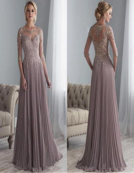 

ruched a line mother of the bride dresses with lace applique half sleeves wedding party gowns zipper back formal dress8931011, Black;red