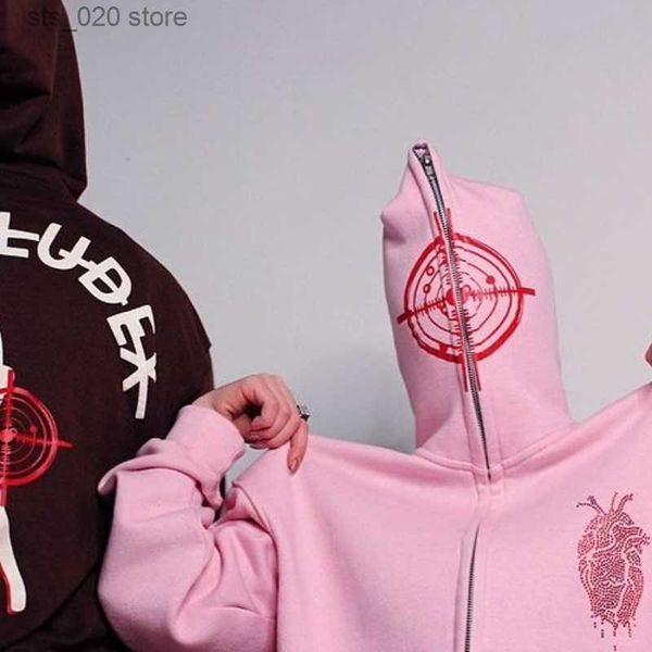 

women's hoodies sweatshirts y2k hoodies kpop full zip rhinestone print hooded sweatshirt korean women's clothes 2023 spring autumn, Black