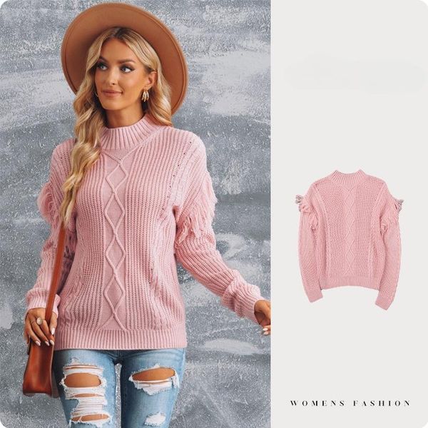 

women's sweaters fall winter 2023 new women's loose plush top, White;black