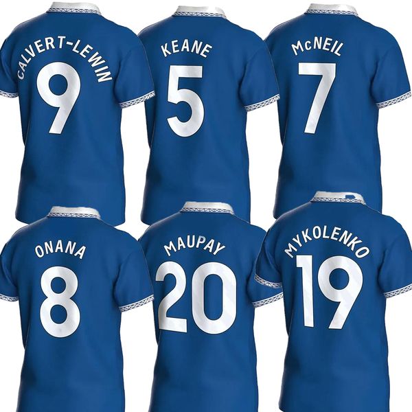 

9 calvert-lewin customized 23-24 soccer jerseys 5 keane 7 mcneil 8 onana 16 doucoure 19 mykolenko 20 maupay football wear kingcaps dhgate wh, Black;yellow