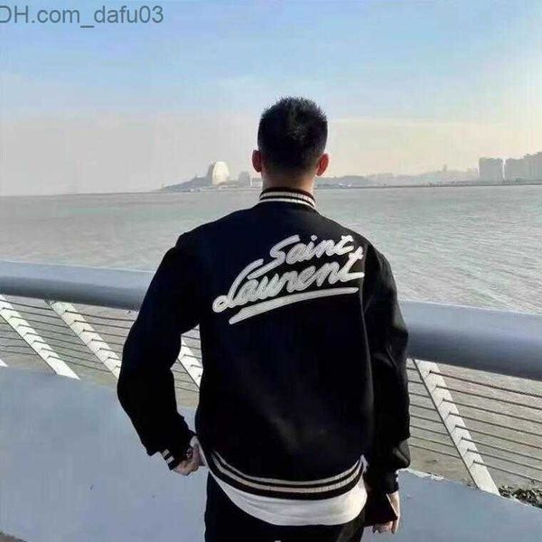 

men's jackets autumn winter jackets for men saint baseball jacket women laurent coat men's clothing z230731, Black;brown