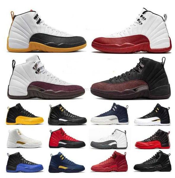 

jumpman 12 men basketball shoes 12s black taxi stealth muslin hyper royal playoffs flu game university gold mens trainers sports sneakers us