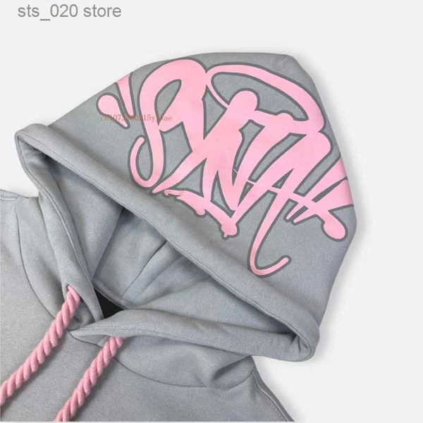 

women's hoodies sweatshirts synaworld cotton sweatshirt two piece men women letters embroidery net red fashion tide hoodie set ins stre, Black