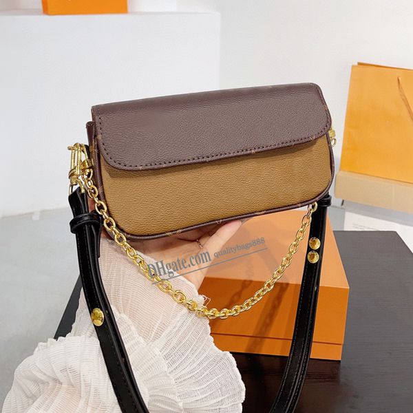 

wallet on chain ivy bag embossed supple leather womens handbag designer shoulder bags clutch flap messenger bag cross body tote baguette bag