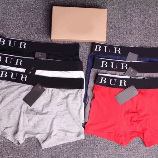 

men's designer underpants bur boxer beach swimming underwears lengthened sports fashion underwear men s1xs#, Black;white