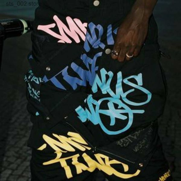 

men's pants y2k cargo pant minus two cargo y2k oversized pocket black pants harajuku hip hop gothic wide leg trousers streetwear t23072