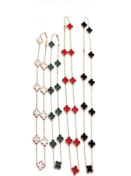 

women jewelry necklace fashion necklace black red green gray 10 flower iced out chains7577028