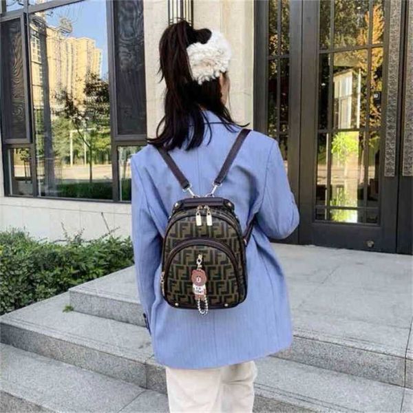 

2023 new luxury bags double and version backpack style
