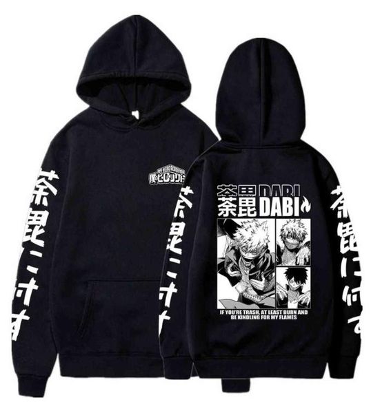 

anime my hero academia mha hoodie dabi manga s sweatshirt boku no hero academia gift clothing sudadera felpa moletom y11218060958, Black
