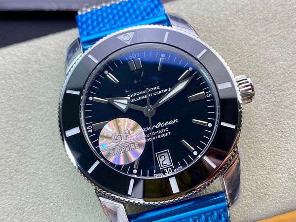 

designer elegant super ocean breit watch superb men b20 wristwatch chsf mechanical automatic movement uhr green dial date montre breit luxe, Slivery;golden