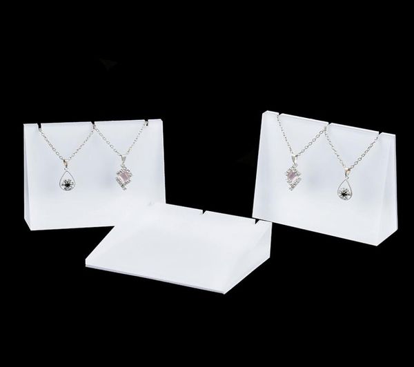 

jewelry necklace pendant display holder stand white clear acrylic jewellery shelf cases displays custom4863690, Black