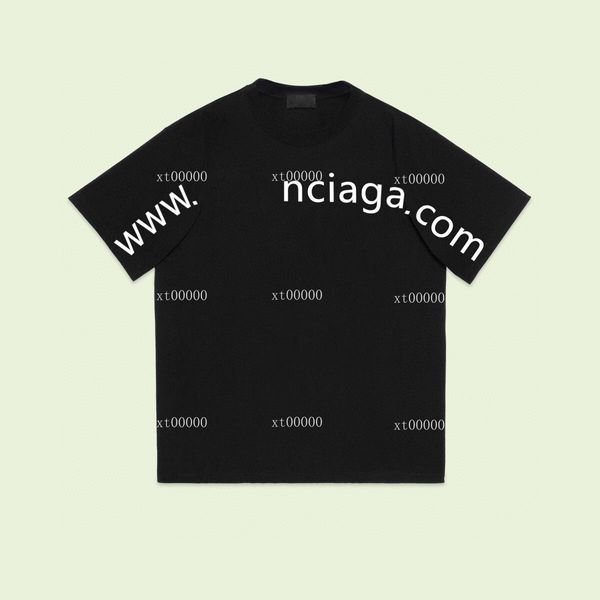 

22ss designer letter printed t shirts tee sweatshirt fashion high street short sleeves summer casual t-shirt breathable men women crew neck, Black;brown