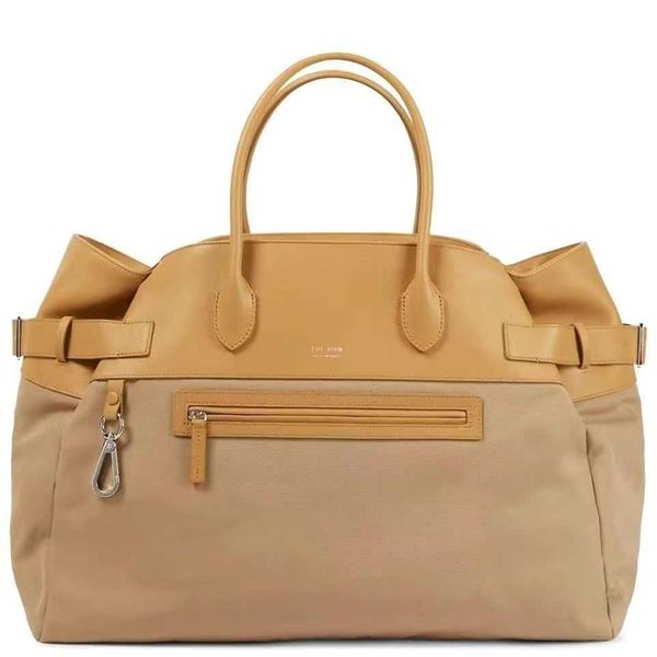 

the new price the row margaux17 nylon spliced suede bag high capacity tote bag