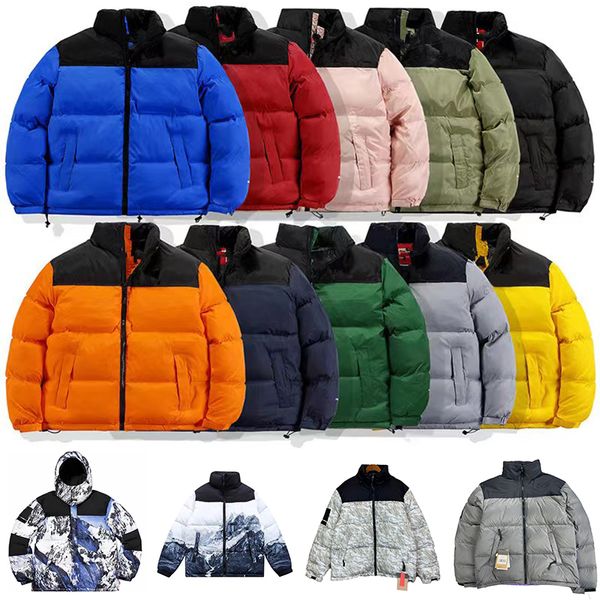 

mens winter jacket women down hooded embroidery down jacket north warm parka coat face men puffer jackets letter print outwear multiple colo, Black