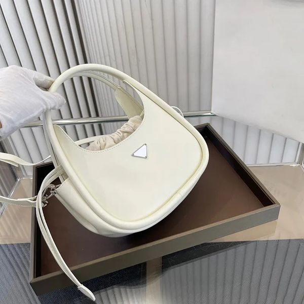 

designer fashion handbag crossbody bag luxury shoulder bag leather women's bag underarm bag triangle saddle bag classic style