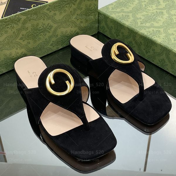 

sheepskin sandals 2023 new square toe flat sole leather slippers classic and comfortable sandals for women, Black