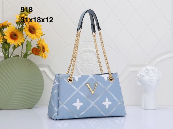 

designers leather women shoulder bags classic crossbody luxury v letter handbags clutch purses ladies brand tote wallet gold chain bag