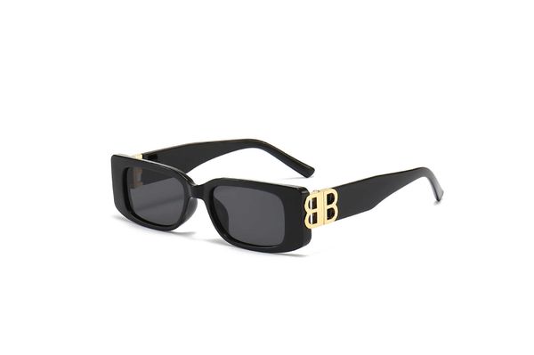 

new bb fashion trend same uv proof tiktok net red sunglasses, White;black
