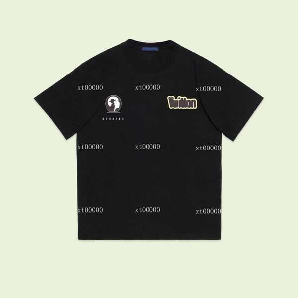

22ss designer letter printed t shirts tee sweatshirt fashion high street short sleeves summer casual t-shirt breathable men women crew neck, Black;brown