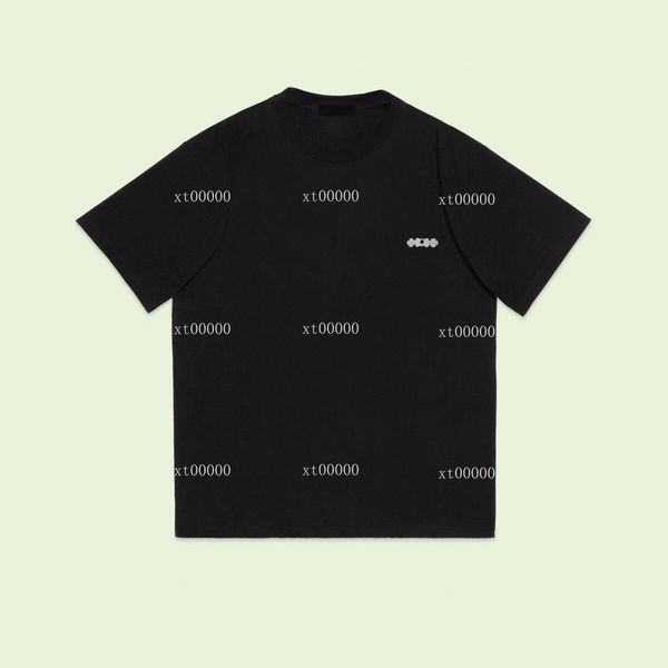 

22ss designer letter printed t shirts tee sweatshirt fashion high street short sleeves summer casual t-shirt breathable men women crew neck, Black;brown