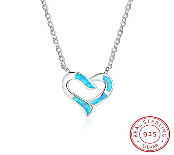 

rhodium plating heart pendant necklace jewelry white color synthetic opal pjewelry for love whole263x8537765, Silver