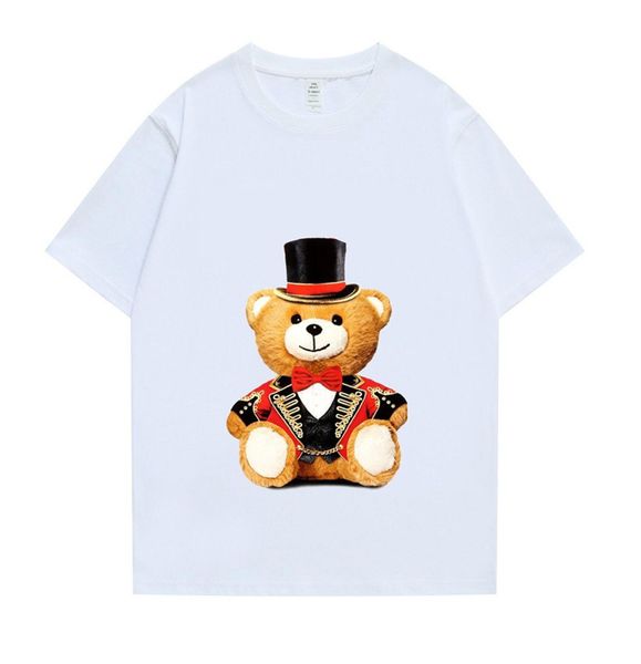 

2023 spring and summer new short-sleeved t-shirt with extremely high-density mercerized beaded ground, very delicate, good texture, cool and, White;black
