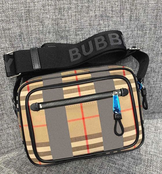 

evening bags retro tb camera women's men bag luxury designer crossbody classic vintage check stripes nylon leather brand canvas purses