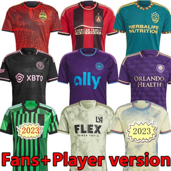 

inter miami lafc soccer jerseys beckham bale philadelphia player version vela los angeles la galaxy new york 23 24 seattle football shirts o, White;black