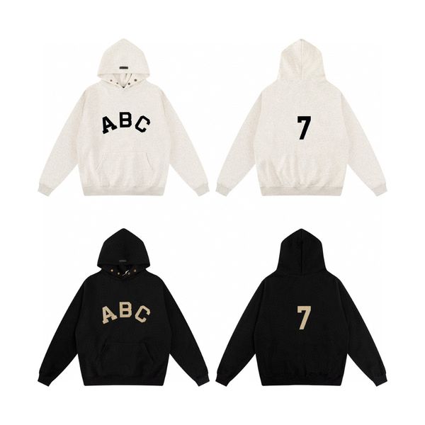 

men's plus size hoodies & sweatshirts in autumn / winter 2024 acquard knitting machine e custom jnlarged detail crew neck cotton ac2r, Black;brown