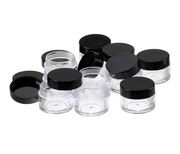 

10 pcs 10gram plastic clear color empty bottles set nail art craft salon tools7263513