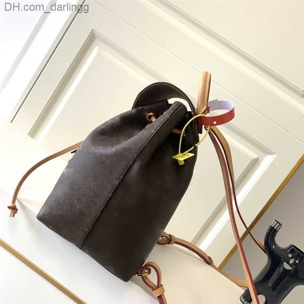 

outdoor bags designer montsouris pm backpack womens bag m45501 monogram canvas natural leather drawstrings shoulder z230731