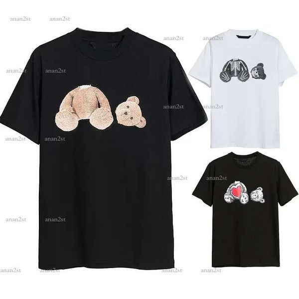 

designer pa t shirt brand clothing tags decapitated bear letters fashion pure cotton short sleeve spring summer tide mens womens teesz, White;black